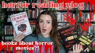 reading books about horror movies for a week | new release horror reading vlog 2024