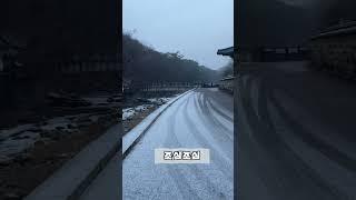 동안거 해제 눈雪으로 장엄한 통도사