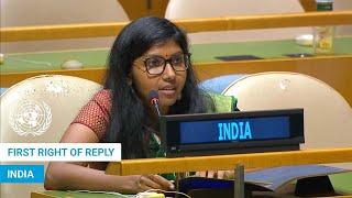  India - First Right of Reply, United Nations General Debate, 79th Session | #UNGA