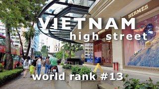 Vietnam High Street Walking Tour | D Dong Khoi Street Saigon | Ho Chi Minh City Walk