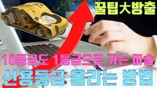 꿀팁 대방출, 10등급도 1등급으로 신용등급 올리는 방법