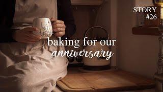 More than 20 yrs - baking a marble cake for our anniversary  - slow living silent vlog quiet vlog