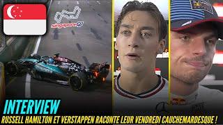 VERSTAPPEN RUSSELL ET HAMILTON RACONTE LEUR VENDREDI CAUCHEMARDESQUE ! - INTERVIEWS GP SINGAPOUR