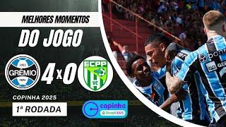 GRÊMIO 4 x 0 VITÓRIA DA CONQUISTA | MELHORES MOMENTOS | GOLS DA  COPINHA 2025 - COPA SP JR