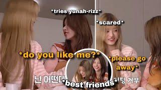 ILLIT yunah and minju love hate relationship