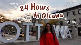 Ottawa Travel Vlog | 24 Hours In Ottawa | Impromptu Road Trip