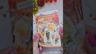 ASMR Journaling  Camping in Autumn #creativejournaling #asmr #shorts #journal