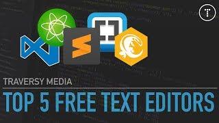 My Top 5 Free Text Editors For Web Development