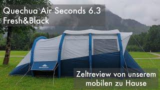 Zelt-Review: Quechua Air Seconds 6.3 Fresh&Black Zelt für bis zu 6 Personen