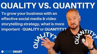 Quality or Quantity - What is Most Important With Your Business Social Media Strategy