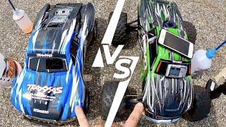 Traxxas Revo 3.3 Vs Traxxas Slayer Pro 3.3 - Top Speed RUNS with GPS - FlashBack Thursday