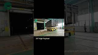 High Payload Rail Guided Vehicles Cart With Hydraulic Lift