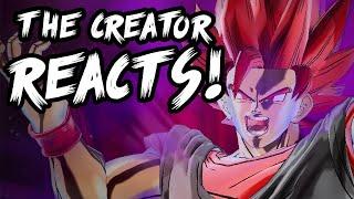 THE CREATOR REACTS! EVIL GOKU MOD [Xenoverse 2]