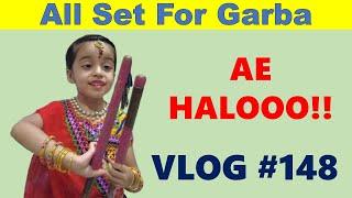 ANVESHA IS ALL READY FOR GARBA | Patel Chowk Devi | Fancy Dress Competition