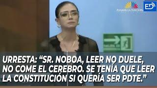 SR. NOBOA, LEER NO DUELE,NO COME EL CEREBRO.SE TENÍA Q LEER LA CONSTITUCIÓN SI QUERÍA SER PRESIDENTE