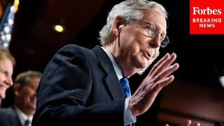 Mitch McConnell Responds To Being Re-Election Senate Republican Leader