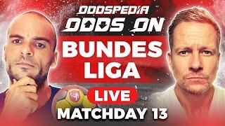 Odds On: Bundesliga - Matchday 13 - Free Football Betting Tips, Picks & Predictions