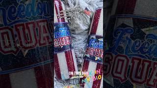 Patriotic Glitter Tumbler Design #independenceday #patriots #patriotism #glittertumbler #epoxy #fyp