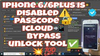 Disabled / Unavailable / Passcode Iphone 6 to Iphone X icloud Bypass with signal unlocktool 2023