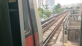 Kawasaki Heavy industries C151 set 090/091 departing at NSL13 Yishun