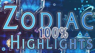 ZODIAC 100% HIGHLIGHTS | Geometry Dash | DiamondSplash