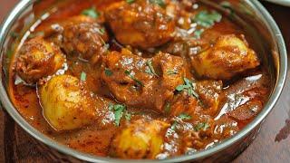 Aloo Chicken Curry Recipe • How To Make Chicken Aloo Curry • Easy Chicken Curry with Potatoes Recipe