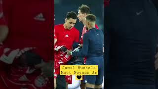 Jamal Musiala Meet his Idol Neymar Jr ️ #shorts #short #shortvideo #viral #trending #neymar #ucl