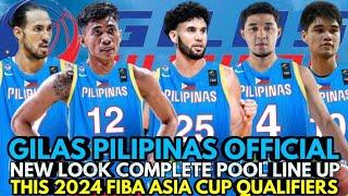 GILAS PILIPINAS OFFICIAL NEW LOOK COMPLETE POOL LINE UP THIS 2025 FIBA ASIA CUP QUALIFIERS