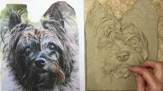 Watch Sondra Alexander sculpt Esther Cairn Terrier | Pet Portraits by Alexander Art