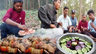 Pork Sekwa Cooking and Eating with Gorila Team KD Gang in Survival Place of @ExRomeoBagjhodaLahure