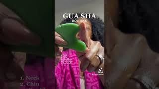 How To: Gua Sha Facial Massage tutorial #shorts #guashamassage #guashafacial