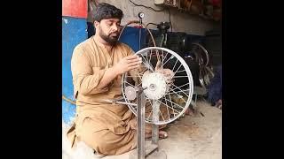 How To Balance Damage Motorcycle Wheel Wheel Spokes Fitting #motorcycle #wheels #spokes #fitting