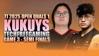 KUKUYS vs TECH FREE GAMING - GAME 3 - WATCH PARTY WITH KUKUYS - TI Open Qualifiers #1