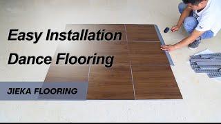 Easy Installation Flooring | Dance Floor Installation | How to Install Portable Floor Tiles