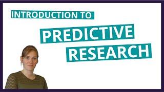 What is predictive research? - a short introduction to prediction