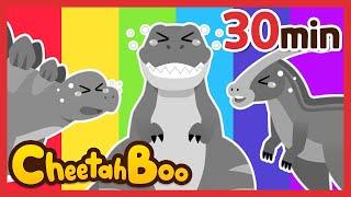 My color is gone! | Best Dinosaur Songs | Colorful Dinosaurs + Compilation | Kids song #cheetahboo