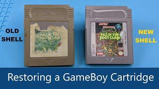 Restoring a GameBoy Cartridge with Corrosion (TMNT Fall of the Foot Clan)