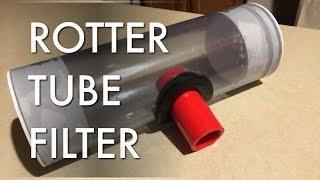 sump socks are gone - rotter tube 2.0 filter is in - crystal clear water