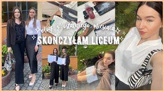 SKOŃCZYŁAM LICEUM| vlog z ostatniego miesiąca szkoły i matur