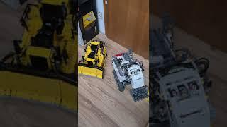 Bulldozer vs. Excavator - Size comparison LEGO Technic #shorts