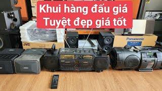 26/12 khui hàng đấu giá, bose 101VM, đài cassette , JVC NB70, Pioneer HM76 .0967874679zalo