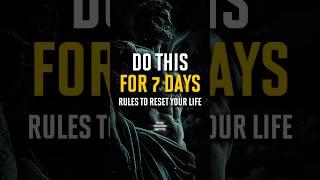 9 Rules to Reset Your Life #stoicism