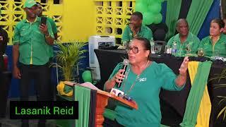 Big Welcome for Marisa Dalrymple Philibert at the JLP MEETING in Clark's  Town