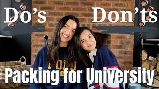 DO'S AND DON'TS: Packing for University | Becca and Soph