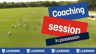 Moving Past The Defence | Coaching Session | England Football Learning