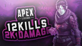 Getting the 2K damage badge for the first time with 12 kills - Apex Legends PS4