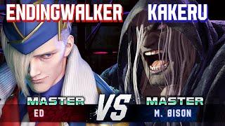 SF6 ▰ ENDINGWALKER (Ed) vs KAKERU (M.Bison) ▰ High Level Gameplay