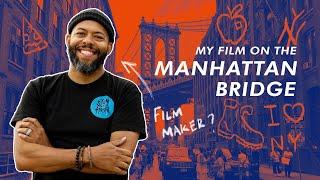 Showing my short film HARVEST on the Manhattan Bridge