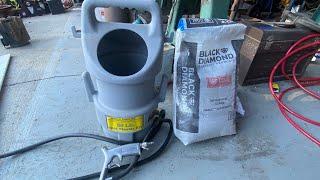 Testing the harbor freight 50 pound spot blast kit