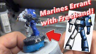 Come Paint With Me! Marines Errant with Freehand Shoulder Pads! Warhammer 40K Badab War